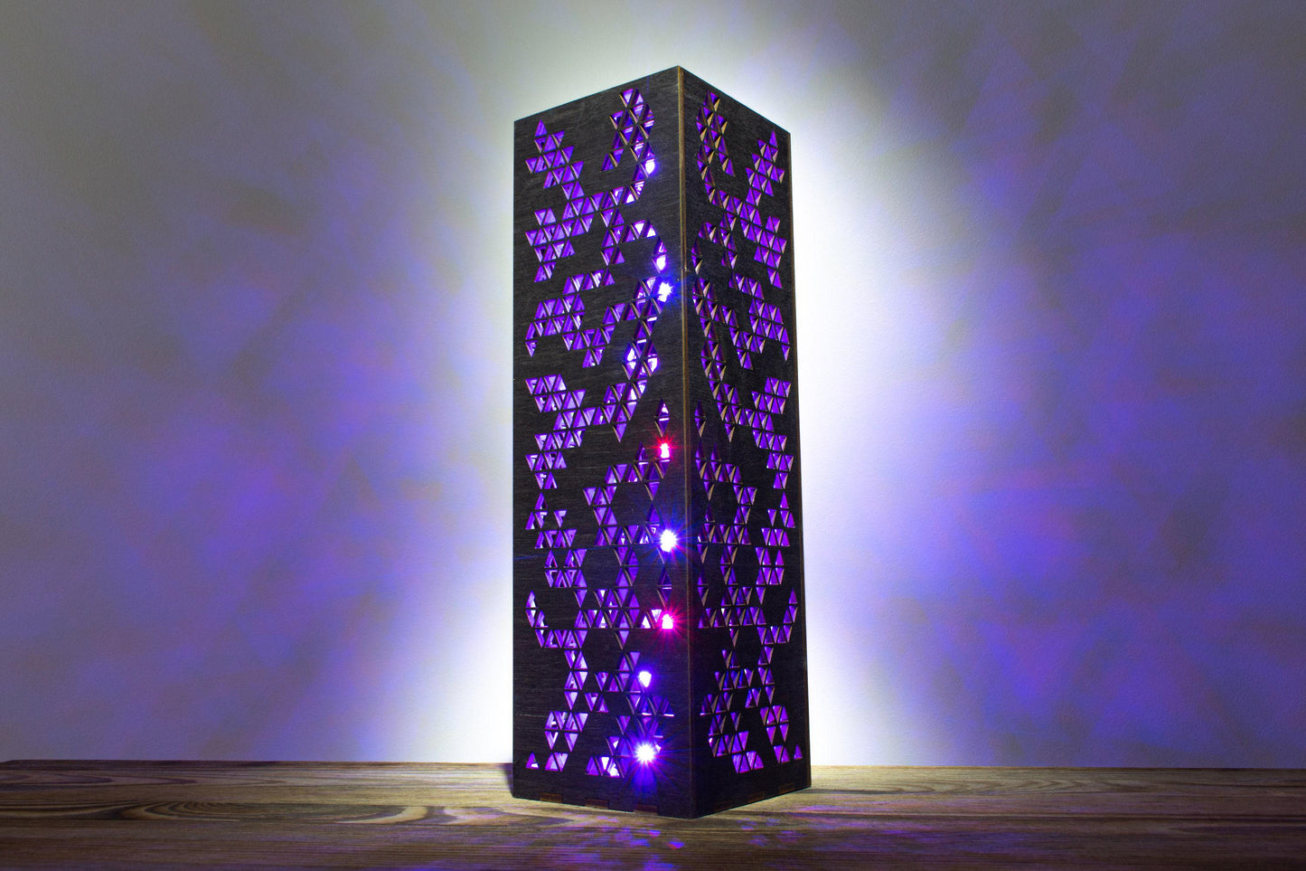 Triangle LED Desk Lamp | Handmade Cyberpunk RGB Night Light