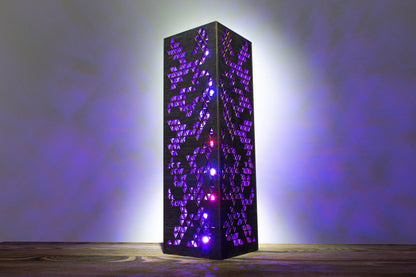 Triangle LED Desk Lamp | Handmade Cyberpunk RGB Night Light