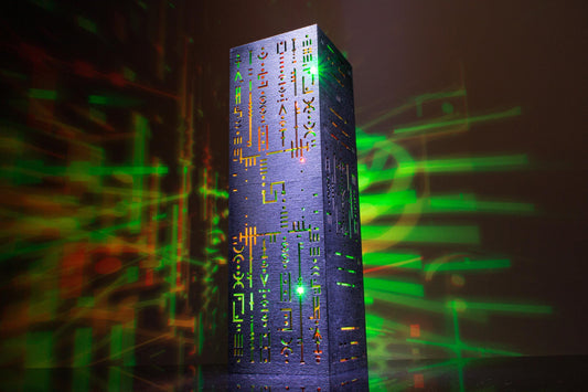 Alien Code LED Night Light: Sci-Fi USB Desk Lamp, Game Room Decor