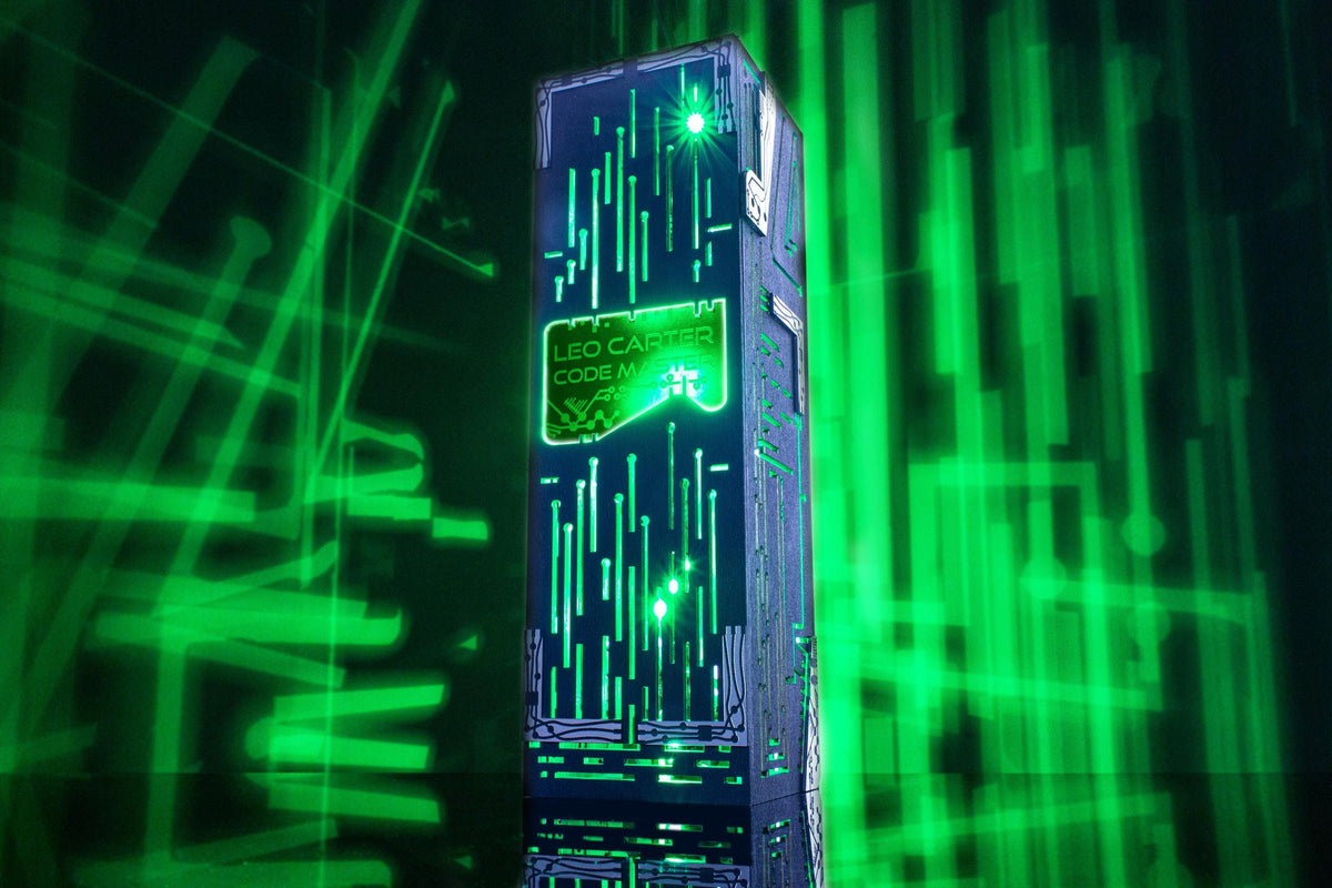 Cyber Neon Lamp — Futuristic PCB Light