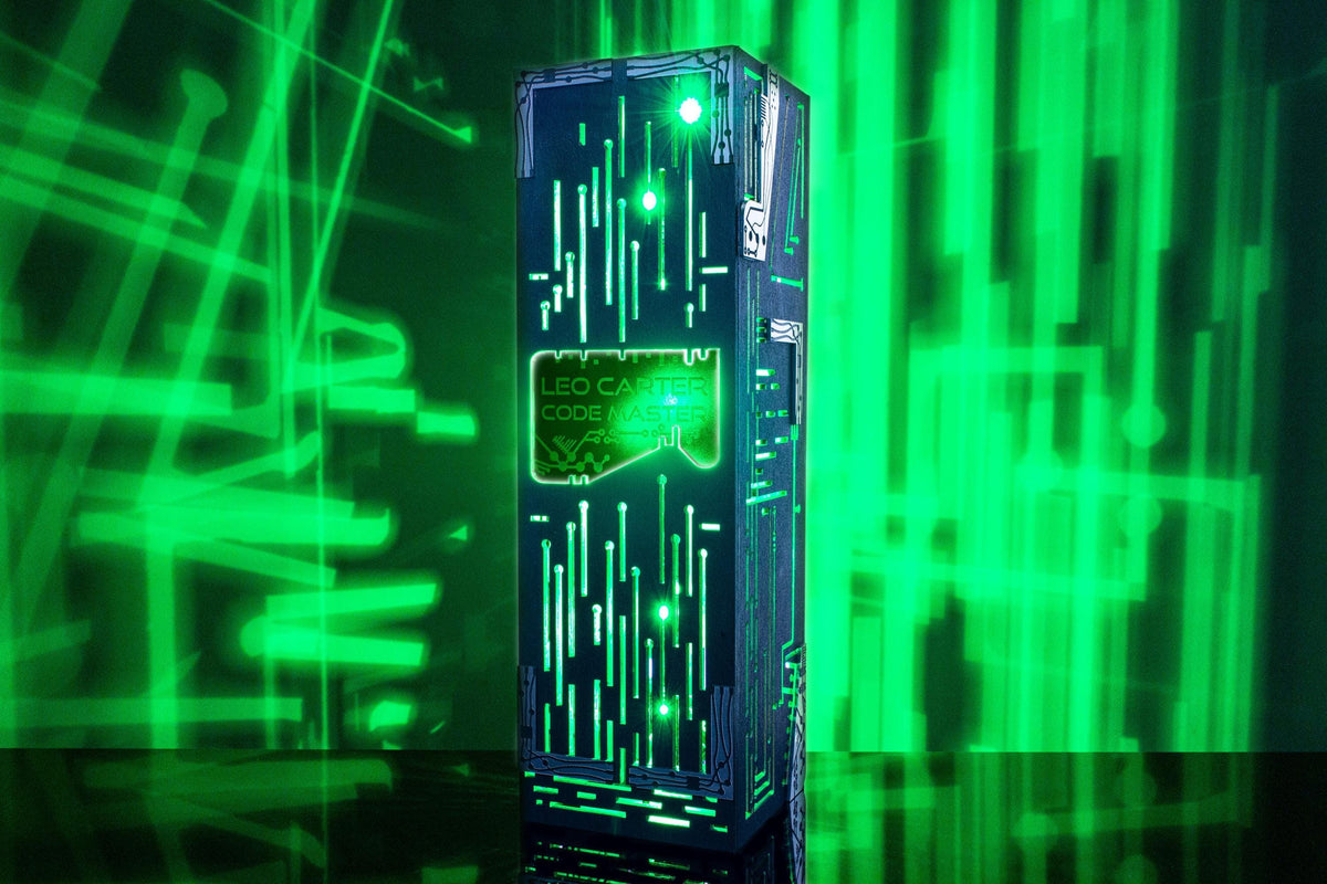 Cyber Neon Lamp — Futuristic PCB Light