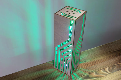 Inclined Lines Lamp — Neon RGB Desk Light