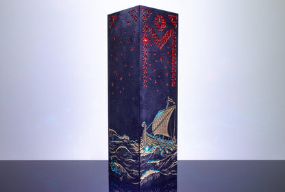 Viking Ship Lamp — Nordic Sea Waves Light