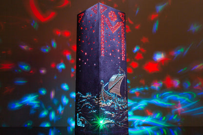 Viking Ship Lamp — Nordic Sea Waves Light