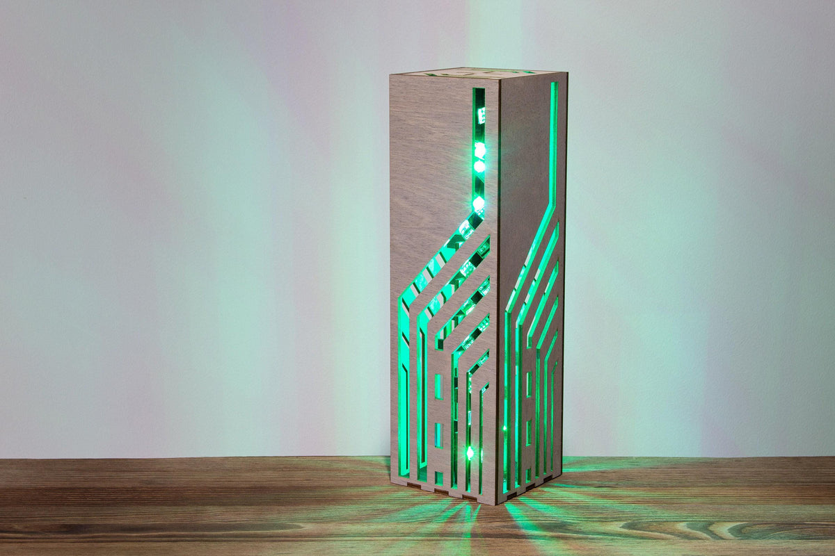 Inclined Lines Lamp — Neon RGB Desk Light