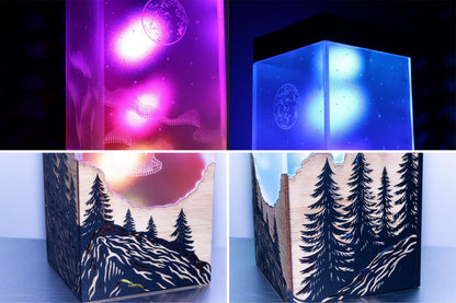 Northern Lights Lamp — Personalised Aurora