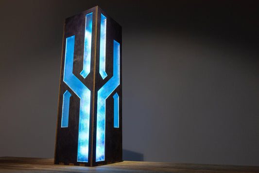 Cyberpunk Night Lamp | Futuristic Neon LED, Handmade