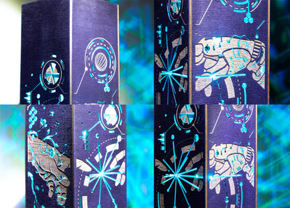 AI Creation Night Light | Handmade Wooden Lamp, Software Engineer Gift