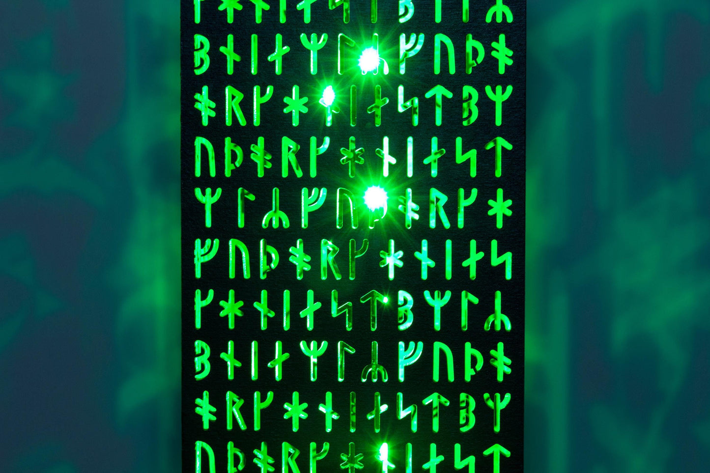 Viking Runes Lamp — Nordic Shadow Night Light