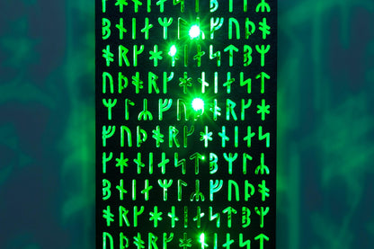 Viking Runes Lamp — Nordic Shadow Night Light