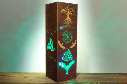 Norse Mythology Lamp — Yggdrasil & Runes Light