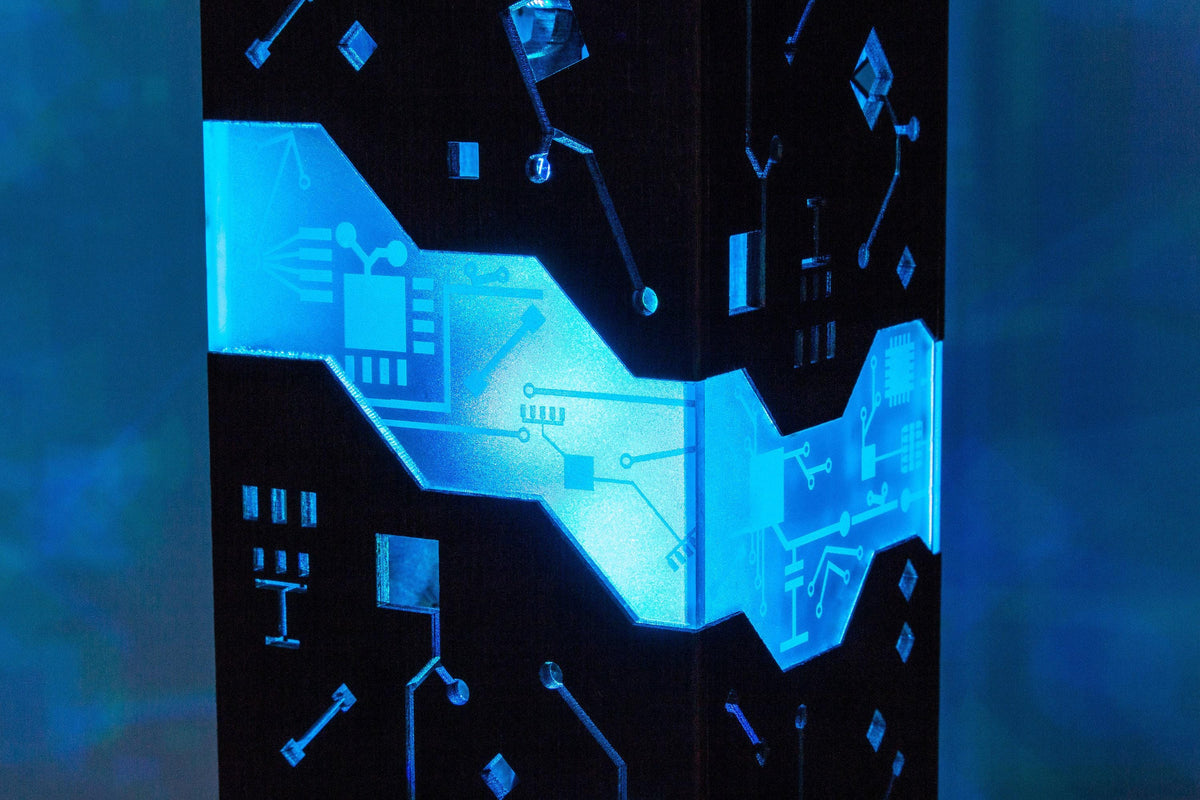 Bifurcated Cyber Lamp — Sci-Fi Night Light