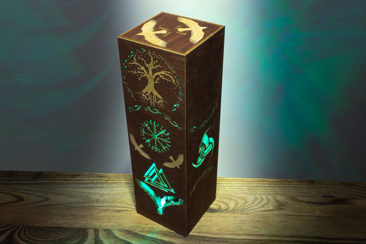 Norse Mythology Lamp — Yggdrasil & Runes Light