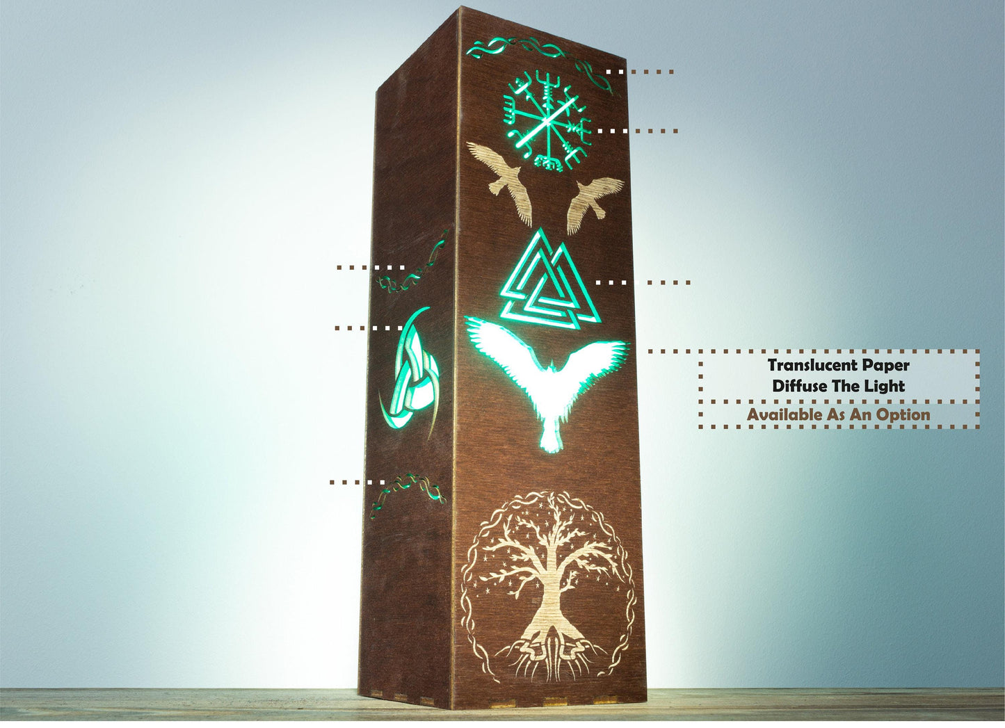 Norse Mythology Lamp — Yggdrasil & Runes Light