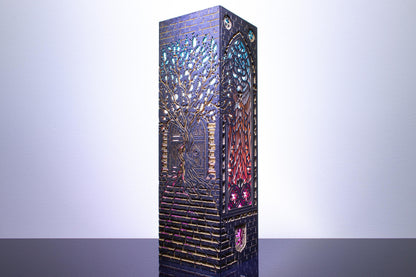 Gothic Cathedral Lamp — Stained Wood Light